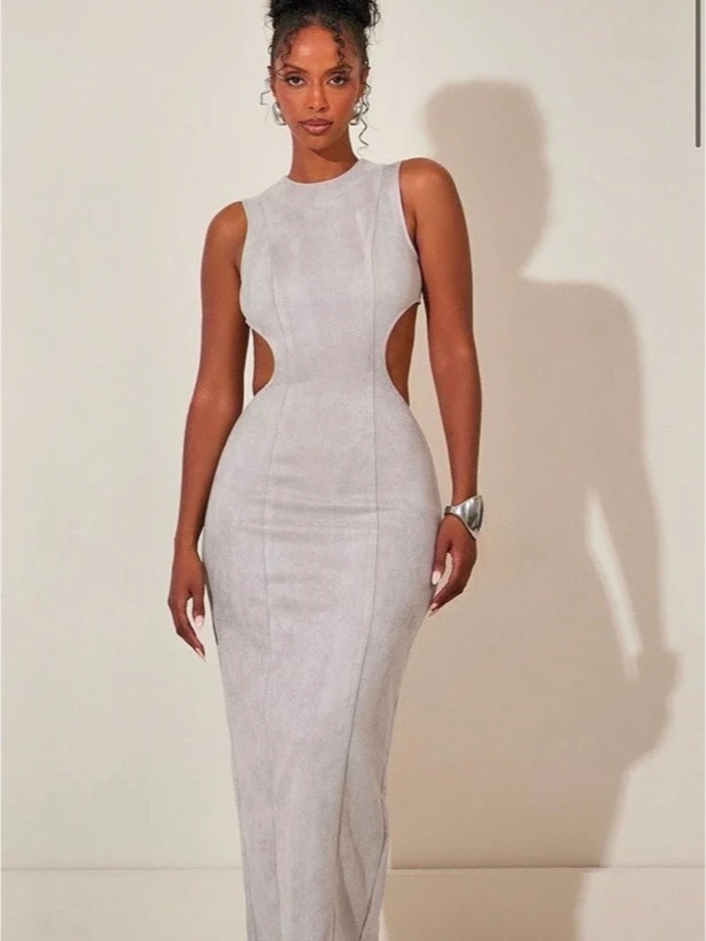 Marshalls Label Gray Maxi Dress NEW